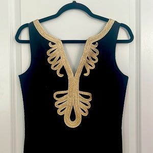 Black and Gold Lilly Pulitzer Dress size 4!